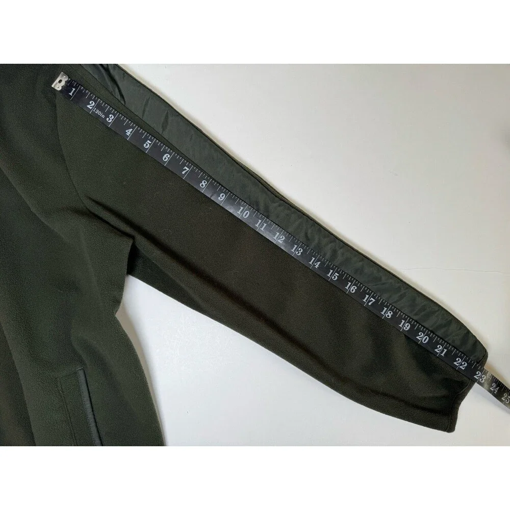 Banana‎ Republic Mens Green Fleece Full Zip Hoodie Jacket Size Large